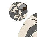 Modern Round Carpet 3d model