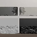 Modern reception desk bar reception hall 3d model