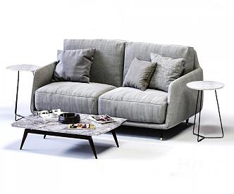 Double sofa 3d model