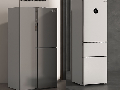 Refrigerator Double Door Refrigerator Three Door Refrigerator Double Door Refrigerator Smart Refrigerator 3d model