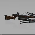 High Quality Crossbow With Wooden Stock Metal Frame Scope And Mechanical Design