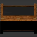Practical Standing Blackboard Easel With Wooden Frame Simple Design For Daily Use