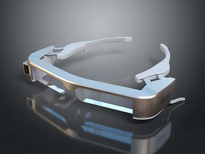 Luxury Jewelry Accessory Featuring Silver Frame And Shiny Crystal Details On Black Background 3d model