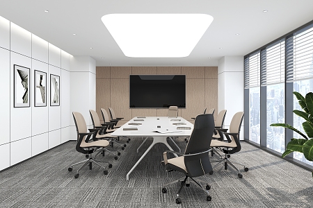 Modern Conference Room 3d model