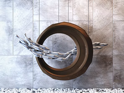 Modern Hanging Halls Fish Charms 3d model