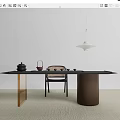 Modern Tea Table and Chair Tea Table and Chair Combination 3d model