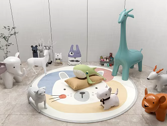 Modern Toys Jewelry Ornaments Children's Toys Children's Sculptures Animal Sculptures 3d model