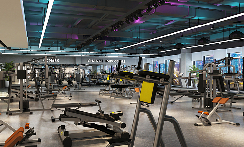 INDUSTRIAL LOFT GYM 3d model