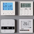 Philips Air Conditioner Fan Thermostat Control With Digital Temperature Display And Buttons