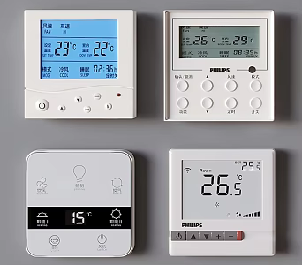 Air conditioning controller thermostat 3d model