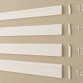 White Decorative Molding Lines With Size Options 100 115 130 140