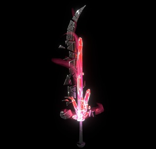 Sword Crystal Sword Weapon Sci-fi Weapon Cool Weapon 3d model