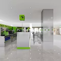 Modern Coffee Shop Interior Design With Counter Chairs Coffee Signs And Bright Space