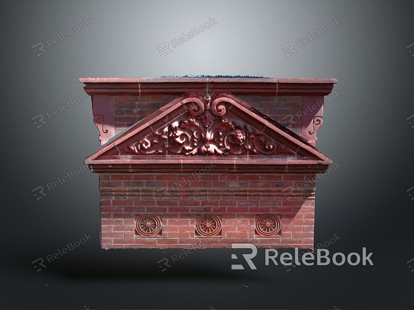 Wall brick wall red brick red brick wall old brick wall old wall outdoor articles realistic model