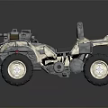 Four White Off Road Vehicles With Large Tires And Modern Sporty Design