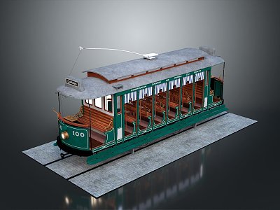 vintage train steam train carriage locomotive head steam carriage train vehicle 3d model