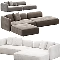 Modern Sofa Sets With Gray And White Upholstery And Various Cozy Cushion Designs