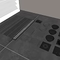 Bathroom Accessories Floor Drains With Various Metal Designs For Bathroom Floor