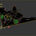 modern fighter stealth aircraft military aircraft stealth bomber long-range bomber 3d model