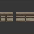 Train Track Components With Brown And Beige Multiple Units Design