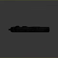 Black Tactical Pistol with Detachable Magazine Metallic Finish and Ergonomic Grip on Dark Isolated Background