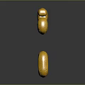 Gold Balloon Numbers From 1 To 0 With Shiny Reflections On Dark Background