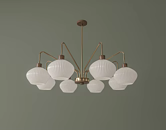 Guest restaurant chandelier 3d model