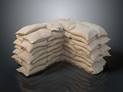 Durable Sports Equipment Stacked Corner Sandbags For Training And Fitness 3d model