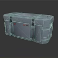 Gray Rigid Toolbox With Sturdy Construction Metal Latches And Branded Logo