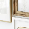 Gallery Wall With Framed Botanical Prints Wooden Frames And Coastal Elements 3d model