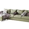 Modern corner sofa multiplayer sofa 3d model