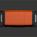 Orange Concept Car With Sleek Design Unique Wheels And Black Details
