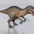 Ferocious Reptile Dinosaur Open Mouth Sharp Teeth Strong Hind Legs Standing Realistic 3D Render 3d model