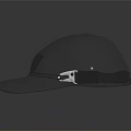 Black Equestrian Helmet with Brim Strap and Metal Buckle Sleek Design on Dark Reflective Background