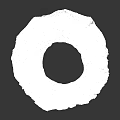 Natural Circular Geological Formation With Rocky Surface Green Vegetation And Hollow Center