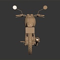 Modern Toy Motorcycle Two Wheels Motocross Motorcycle Road Race Motorcycle 3d model