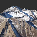 Microtopography Showcases Rocky Mountain Terrain With Snow Covered Peaks And Natural Textures