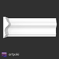 White Decorative Interior Component Featuring Ornate Molding Design For Home Decoration