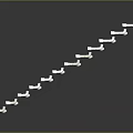 Metal Pipe Fittings Neatly Arranged in Grid Pattern for Industrial Engineering Applications