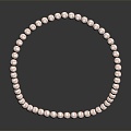 Modern Necklace Tianzhu Necklace Pearl Necklace Ornament 3d model