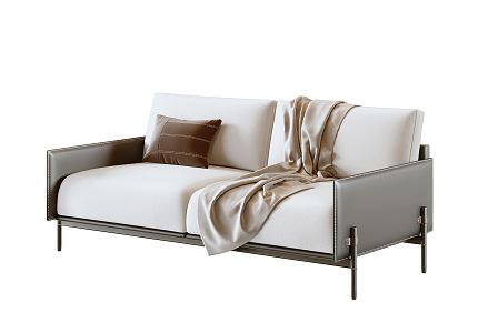 Vitra double sofa 3d model