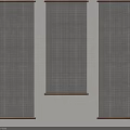 Modern Room Dividers With Woven Fabric And Wooden Frames On White Background