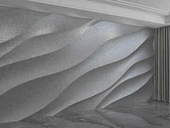Modern background wall 3d model