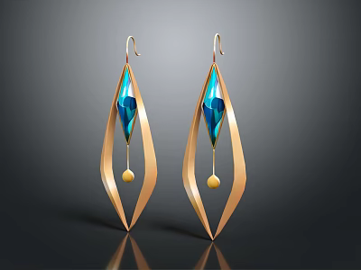 Modern earrings earrings earrings earrings 3d model Modern earrings earrings earrings earrings 3d model