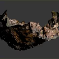 Natural Stone And Wood Decorative Sculpture With Organic Textured Surface Design
