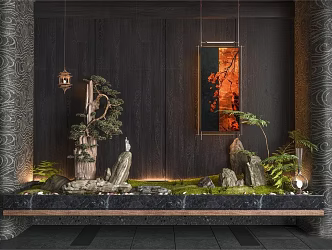 modern new chinese style other landscape sketches interior landscape sketches new chinese style landscape sketches 3d model