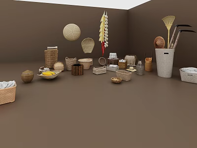 Chinese Farm Tools Farm Tools Furniture Rural Tools 3d model