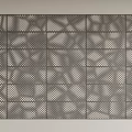 Intricate Modern Perforated Metal Panel With Abstract Geometric Pattern Design For Decorative Wall 3d model