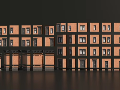 Modern Open Concept Kitchen Furniture Interior Design With Island Counter And Cabinetry 3d model