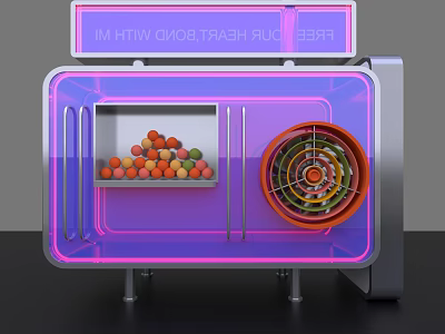 Large Doll Machine Catch Doll Machine Technology 3d model